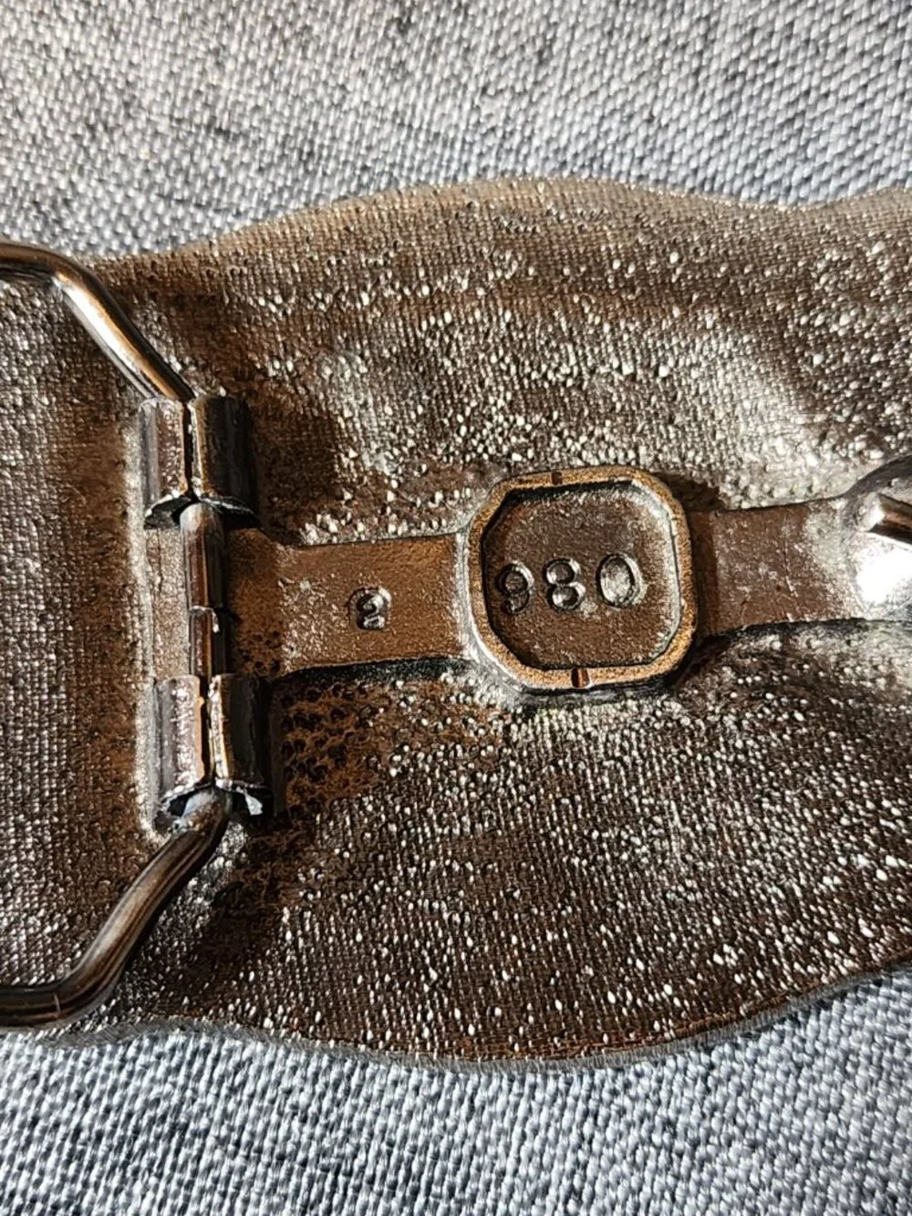 Raintree Metal Alloy W/ Green Enamel Trout Belt Buckle